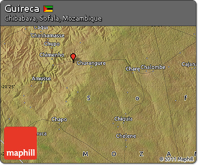 Satellite Map of Guireca