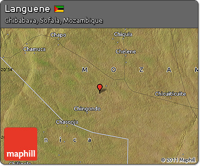 Satellite Map of Languene