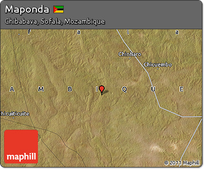 Satellite Map of Maponda