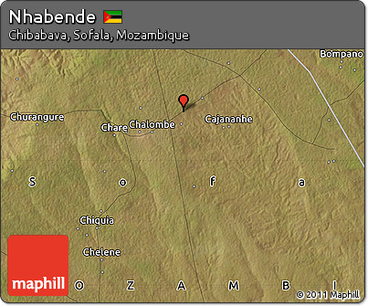 Satellite Map of Nhabende