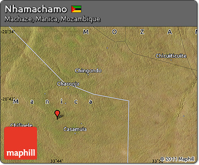 Satellite Map of Nhamachamo