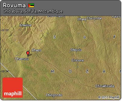 Satellite Map of Rovuma