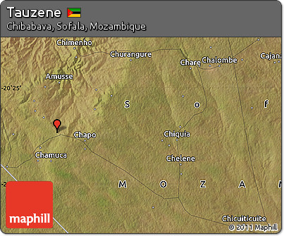 Satellite Map of Tauzene