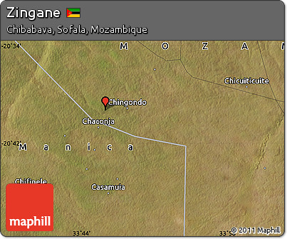 Satellite Map of Zingane