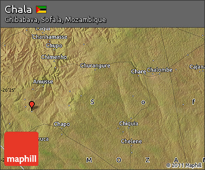 Satellite Map of Chala
