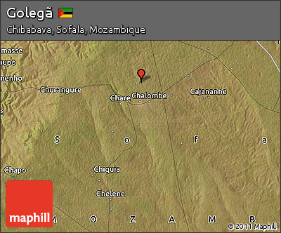Satellite Map of Golegã