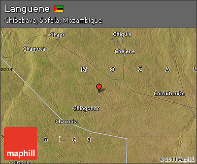 Satellite Map of Languene