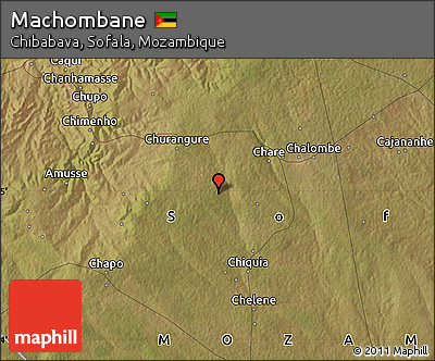 Satellite Map of Machombane