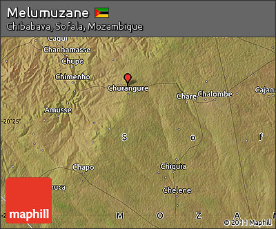 Satellite Map of Melumuzane