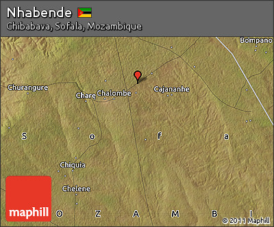 Satellite Map of Nhabende
