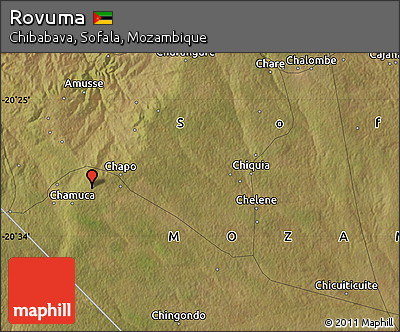 Satellite Map of Rovuma