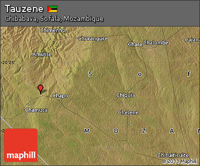 Satellite Map of Tauzene