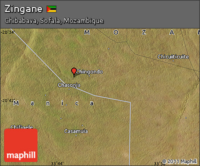 Satellite Map of Zingane
