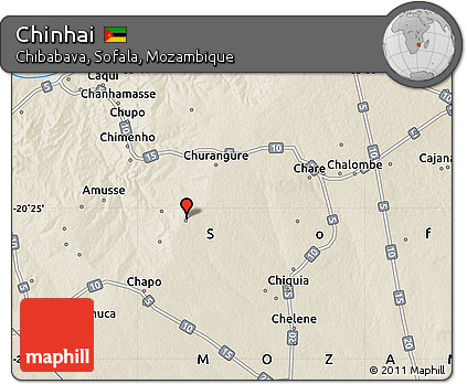 Shaded Relief Map of Chinhai