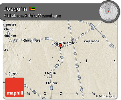 Shaded Relief Map of Joaquim