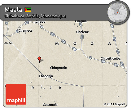 Shaded Relief Map of Maala