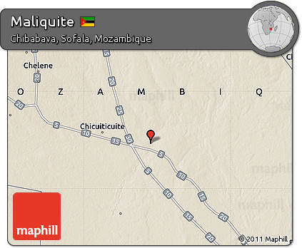 Shaded Relief Map of Maliquite
