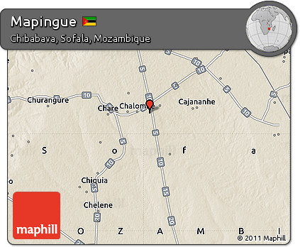Shaded Relief Map of Mapingue