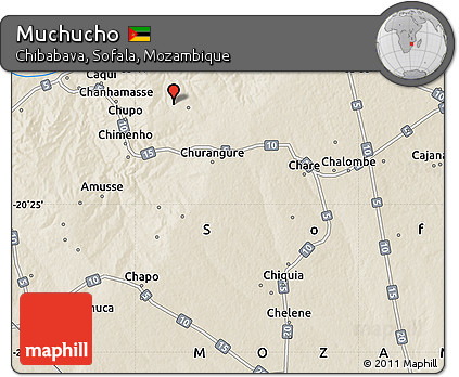 Shaded Relief Map of Muchucho