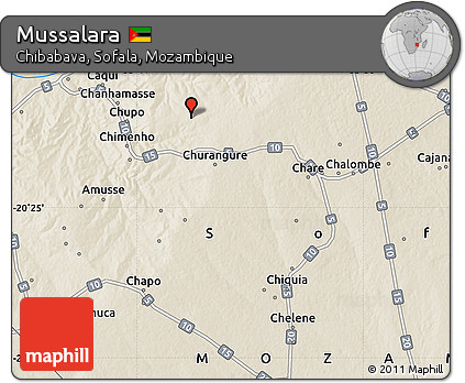 Shaded Relief Map of Mussalara
