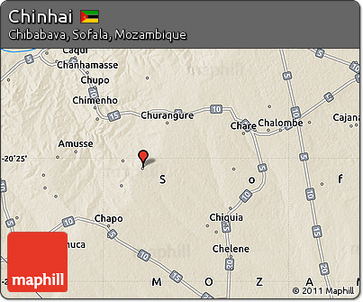 Shaded Relief Map of Chinhai