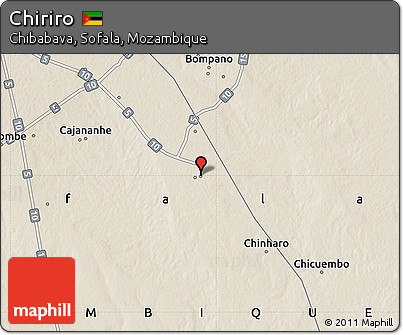 Shaded Relief Map of Chiriro