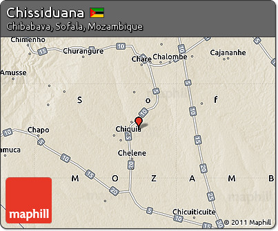 Shaded Relief Map of Chissiduana
