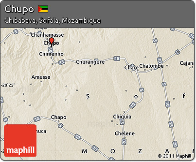 Shaded Relief Map of Chupo