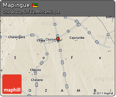 Shaded Relief Map of Mapingue