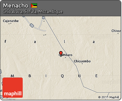 Shaded Relief Map of Menacho
