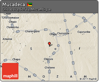 Shaded Relief Map of Mucadeca