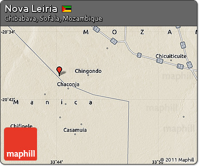 Shaded Relief Map of Nova Leiria