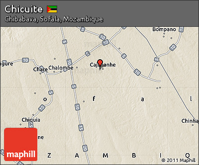 Shaded Relief Map of Chicuite