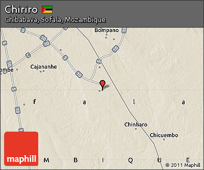 Shaded Relief Map of Chiriro