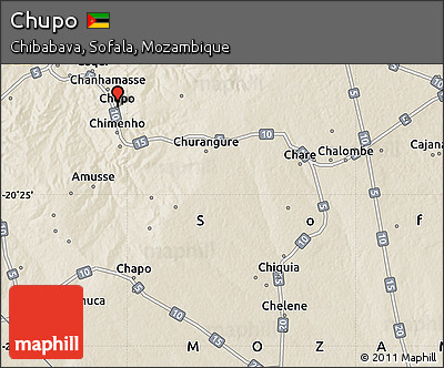 Shaded Relief Map of Chupo