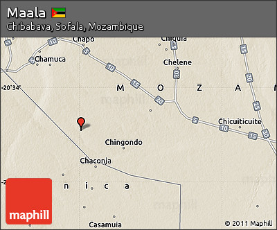 Shaded Relief Map of Maala