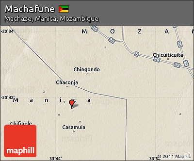 Shaded Relief Map of Machafune