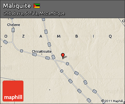 Shaded Relief Map of Maliquite