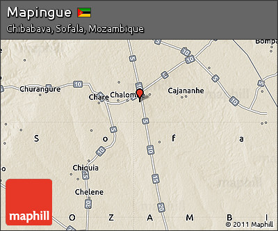 Shaded Relief Map of Mapingue