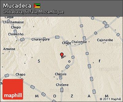 Shaded Relief Map of Mucadeca
