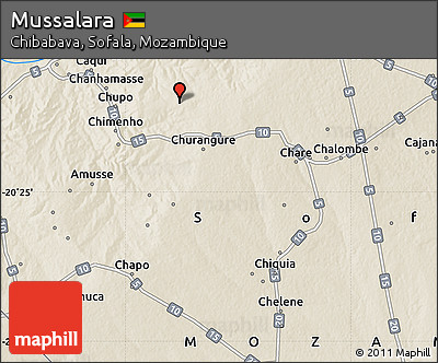 Shaded Relief Map of Mussalara
