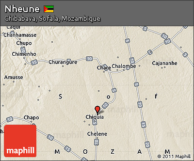 Shaded Relief Map of Nheune