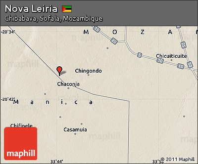 Shaded Relief Map of Nova Leiria