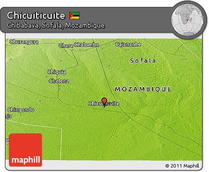Physical Panoramic Map of Chicuiticuite