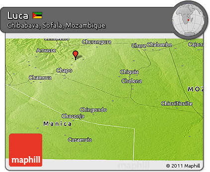 Physical Panoramic Map of Luca