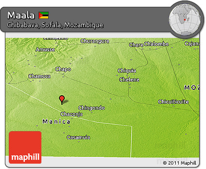 Physical Panoramic Map of Maala