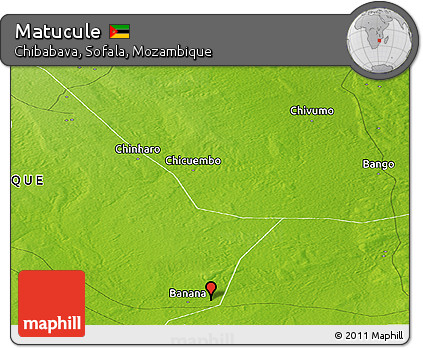 Physical Panoramic Map of Matucule