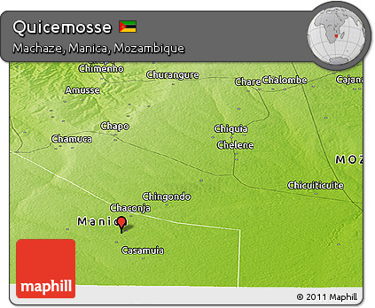 Physical Panoramic Map of Quicemosse