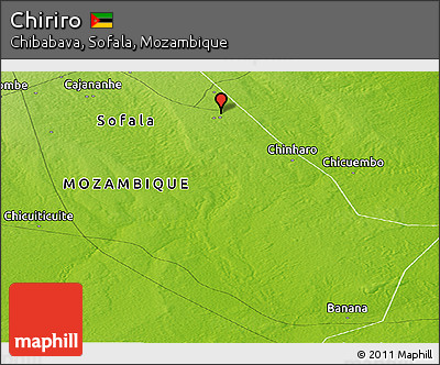Physical Panoramic Map of Chiriro