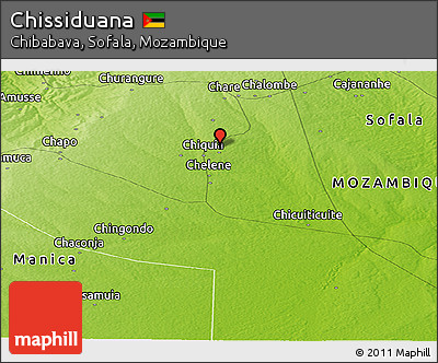 Physical Panoramic Map of Chissiduana
